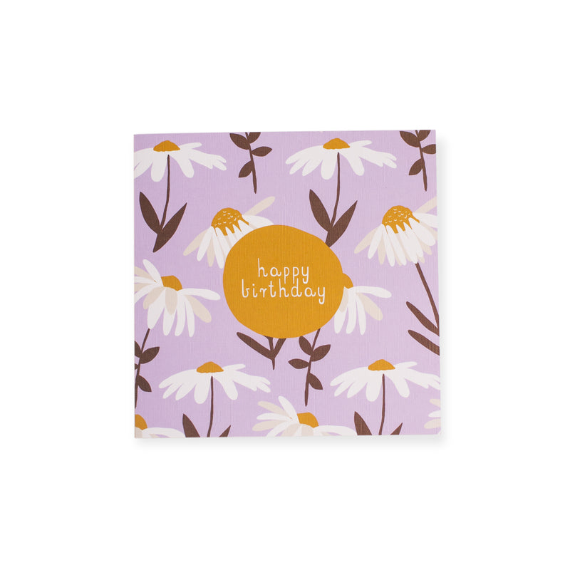 CARD BIRTHDAY - DAISIES