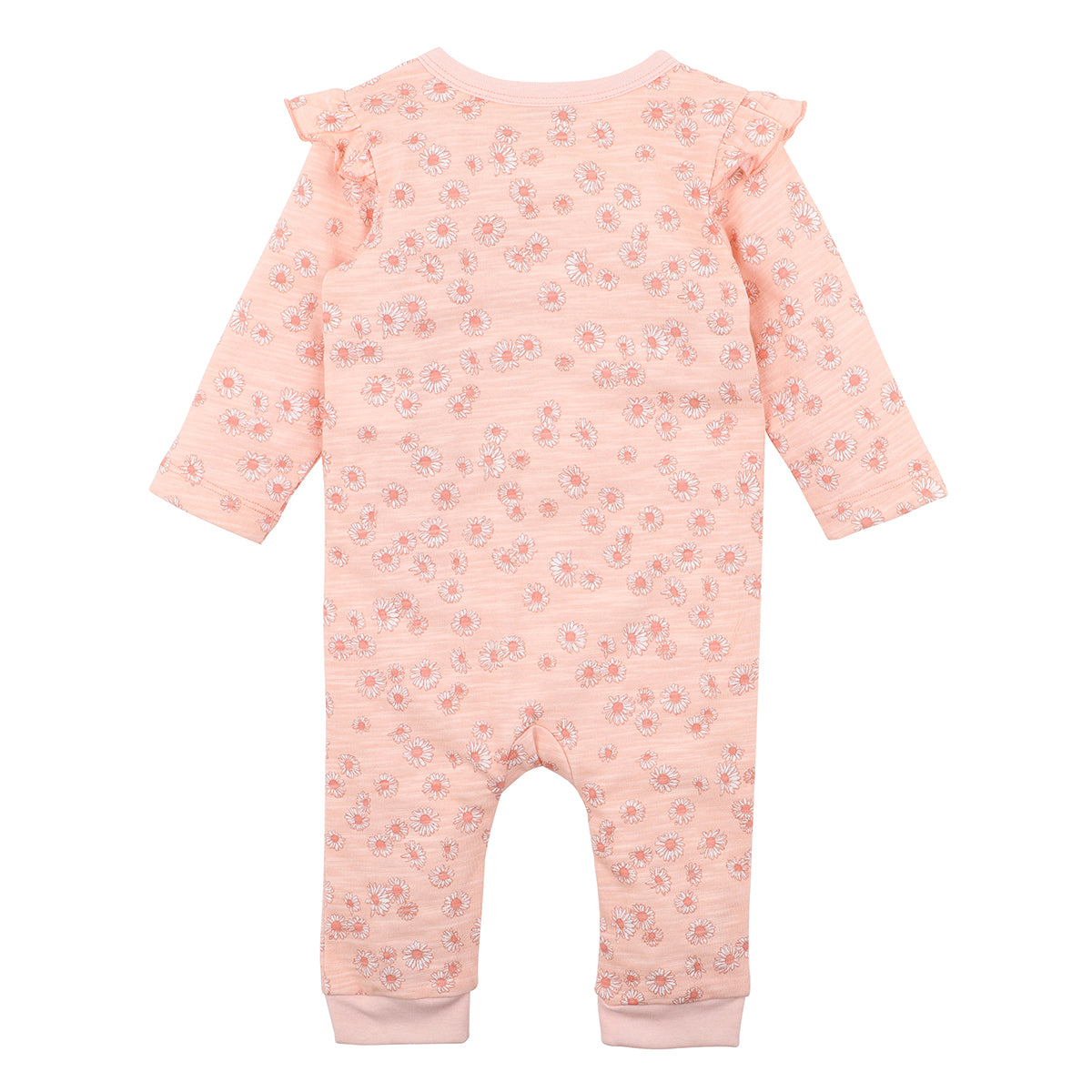 FOX & FINCH DAISY PRINT LS ZIP ROMPER
