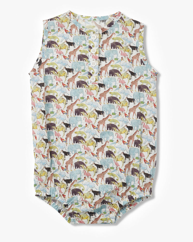 WALNUT LIBERTY BANJO ROMPER ZOO