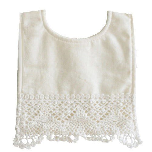 ALIMROSE ERIN BIB IVORY LINEN