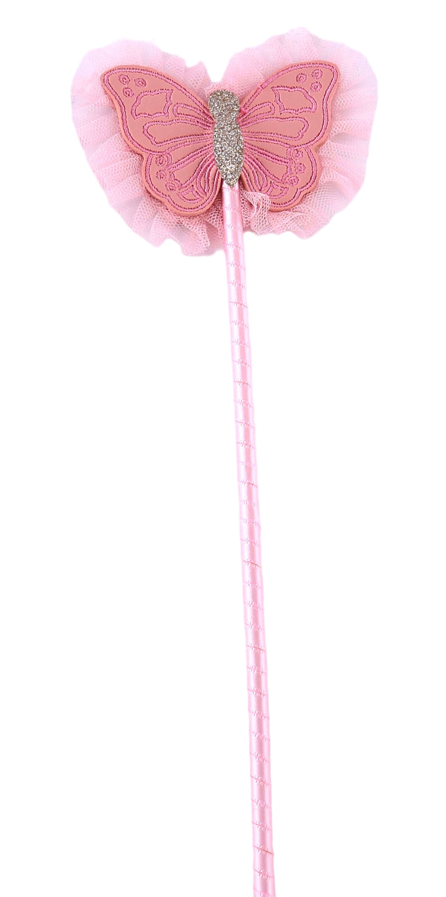 THREE TOTS VEGAN LEATHER BUTTERFLY WAND PINK GOLD