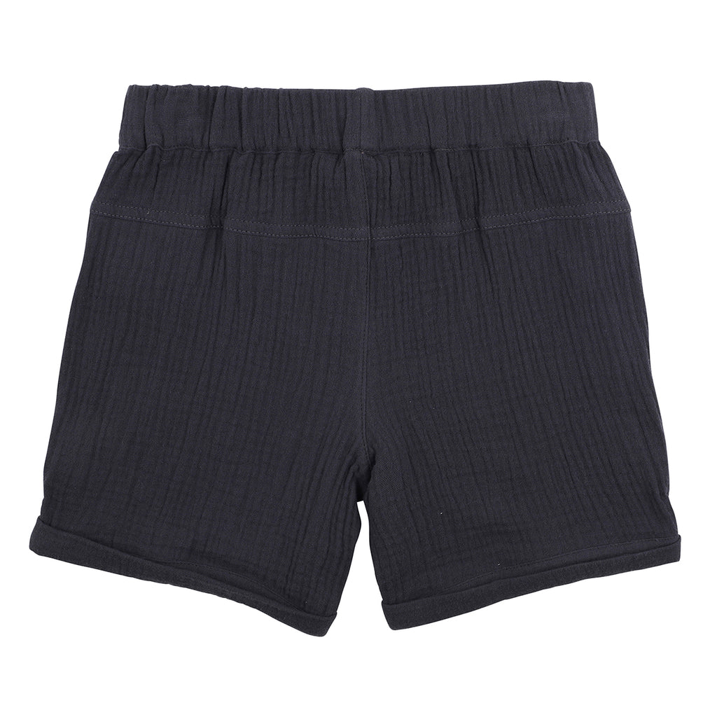FOX AND FINCH CHARCOAL CRINKLE SHORTS – Chocolate Freckles