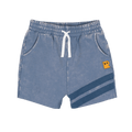 ROCK YOUR BABY BLUE WASH STRIPE SHORTS