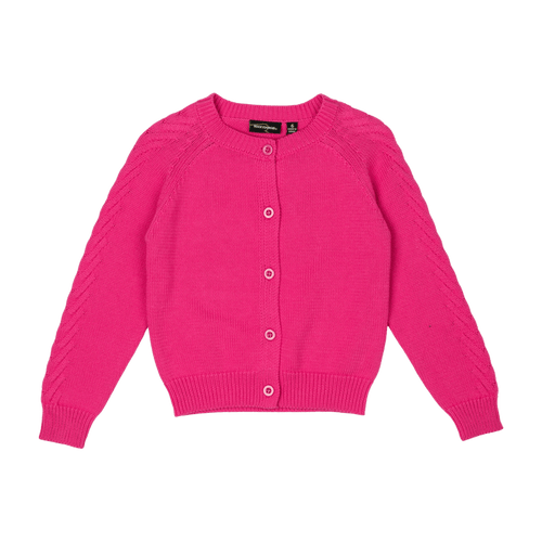ROCK YOUR BABY HOT PINK KNIT CARDIGAN