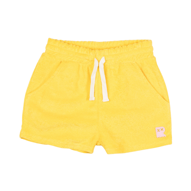 ROCK YOUR BABY YELLOW TERRY SHORTS