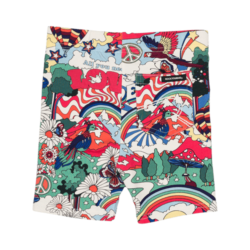ROCK YOUR BABY ALL YOU NEED IS LOVE BIKE SHORTS