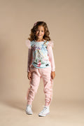 ROCK YOUR BABY GLITTER RUFFLES TRACKPANTS