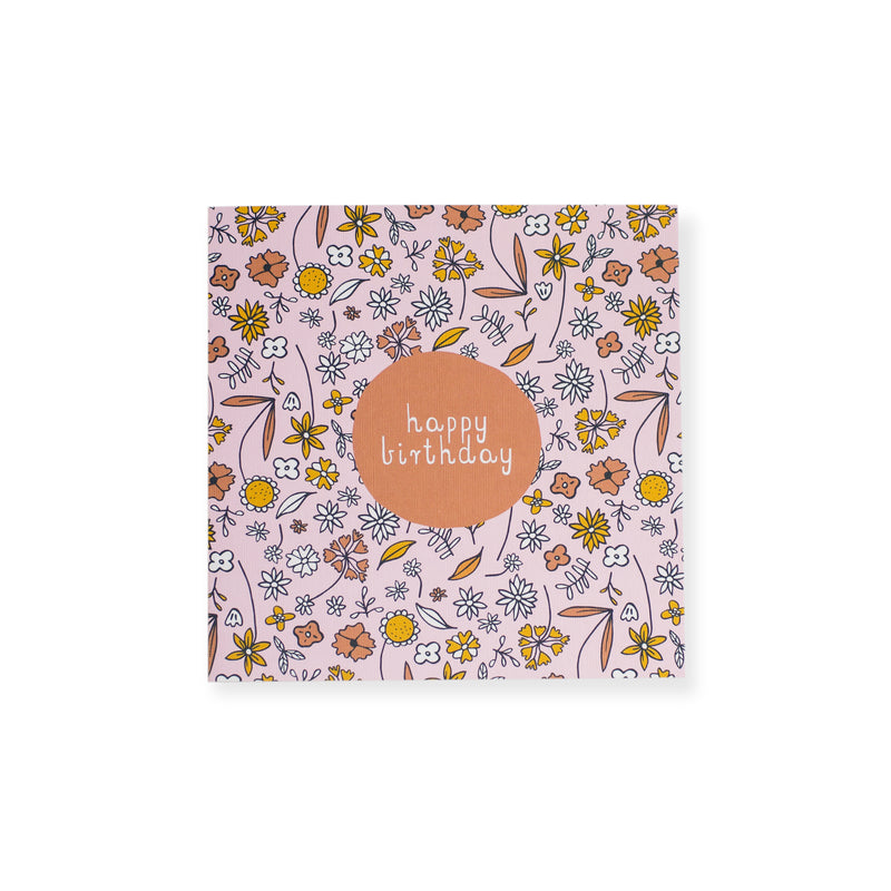 CARD BIRTHDAY - VINTAGE FLORAL