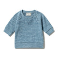 WILSON & FRENCHY WAFFLE SWEAT BLUESTONE