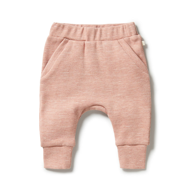 WILSON & FRENCHY WAFFLE SLOUCH PANT PEACH