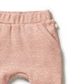 WILSON & FRENCHY WAFFLE SLOUCH PANT PEACH