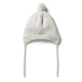 WILSON & FRENCHY KNIT CABLE BONNET GREY