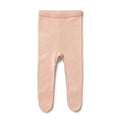 WILSON & FRENCHY KNIT LEGGING W FEET ROSE