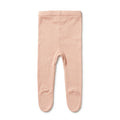 WILSON & FRENCHY KNIT LEGGING W FEET ROSE