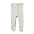 WILSON & FRENCHY KNIT LEGGING W FEET GREY MELANGE