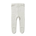 WILSON & FRENCHY KNIT LEGGING W FEET GREY MELANGE