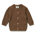 WILSON & FRENCHY KNITTED BUTTON CARDI DIJON