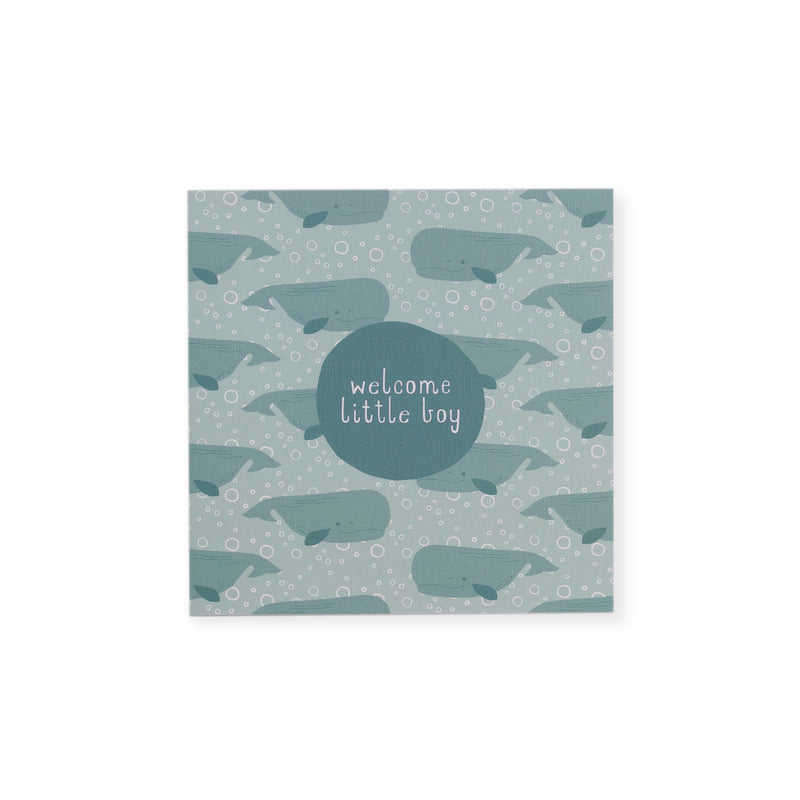 CARD BABY BOY - WHALE PACK