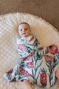 WILDERNESS BABY KING OF THE PROTEAS BAMBOO WRAP