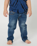 ALPHABET SOUP RELAXED JEAN MID BLUE