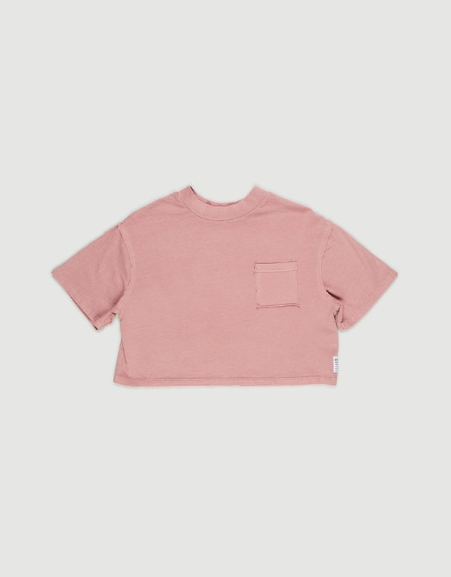 EVE GIRL HADLEY POCKET TEE ROSE