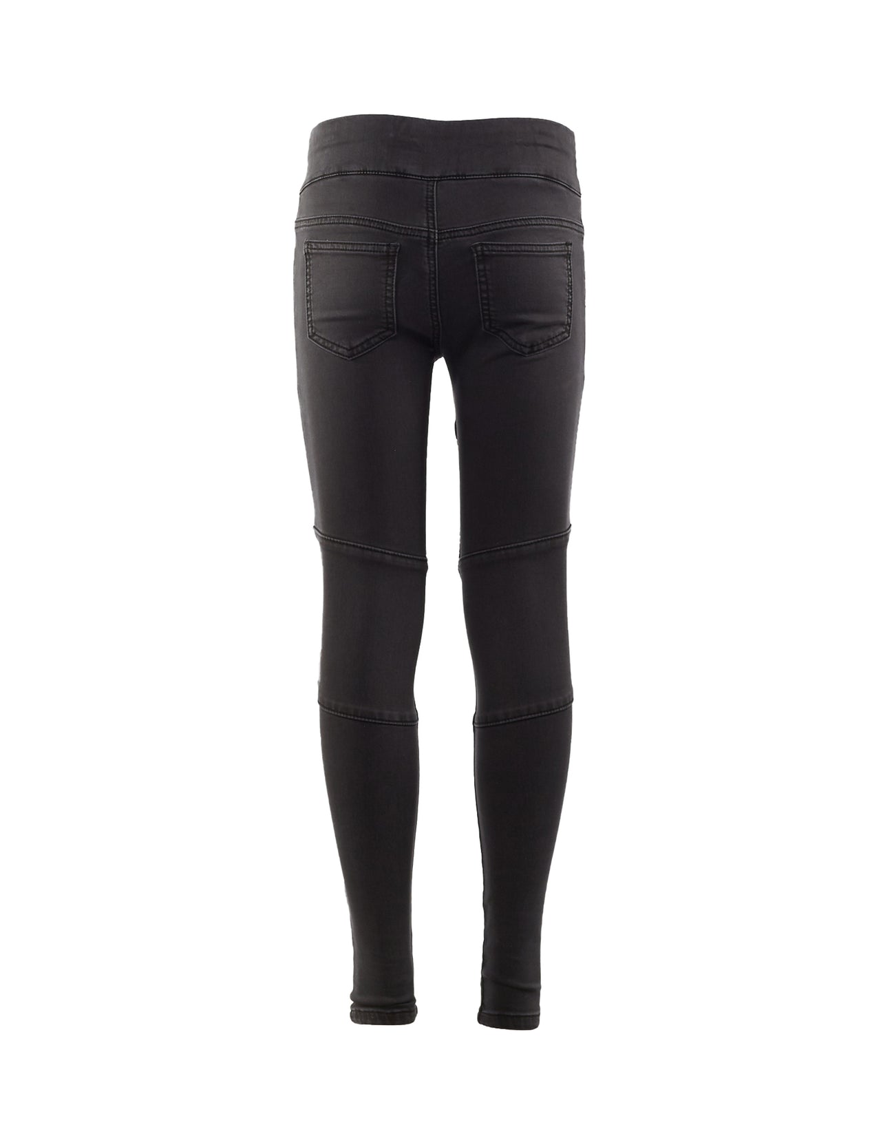 EVE GIRL LENI BIKER JEAN WASHED BLACK