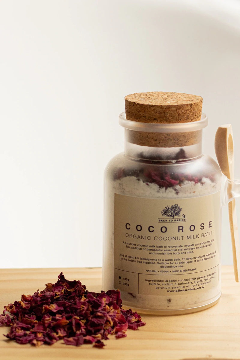 BACK TO BASICS COCO ROSE MILK BATH JAR 300gm