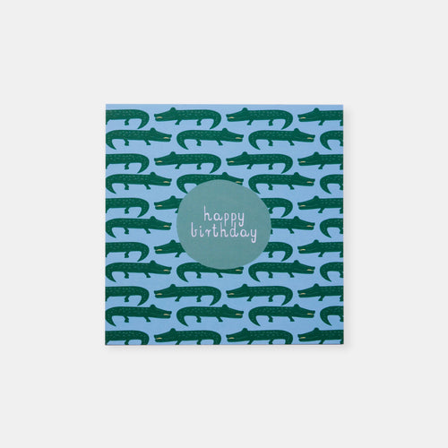 CARD BIRTHDAY - CROCODILE LAKE