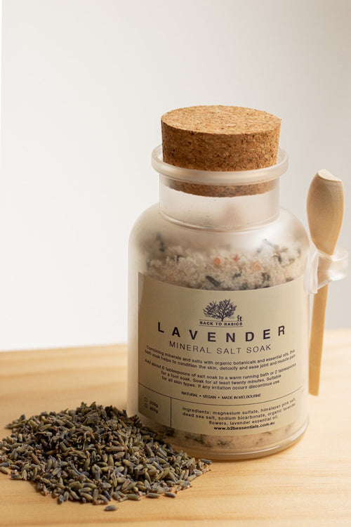 BACK TO BASICS LAVENDER BATH SOAK JAR