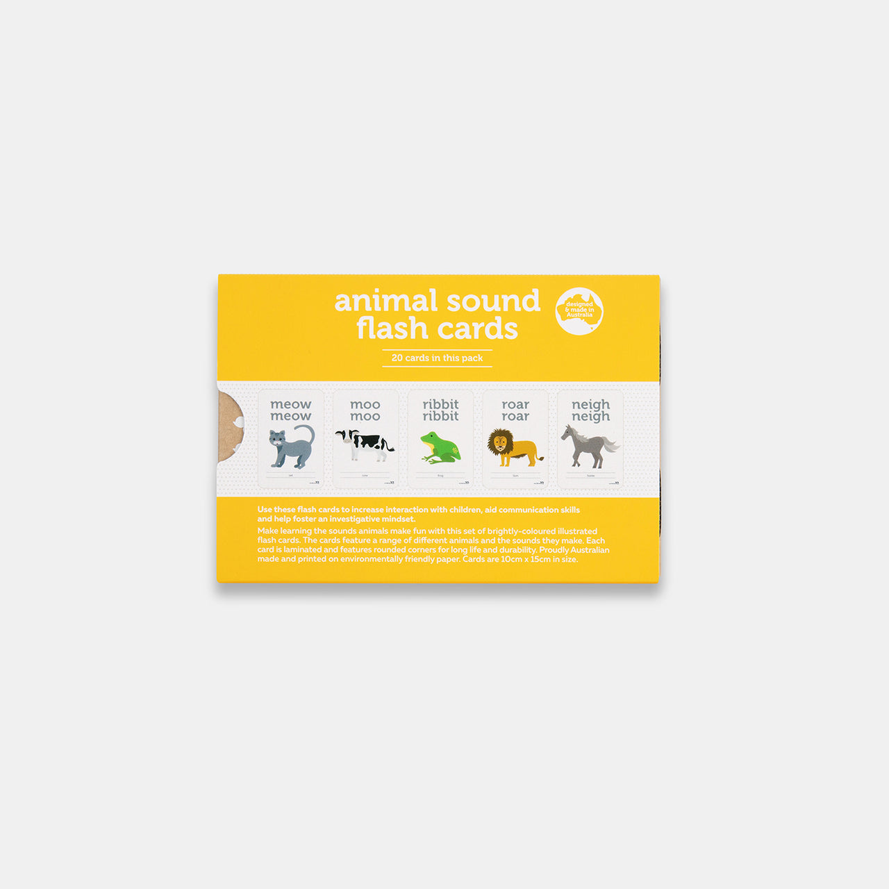 ANIMAL SOUNDS FLASH CARDS- 20 PACK