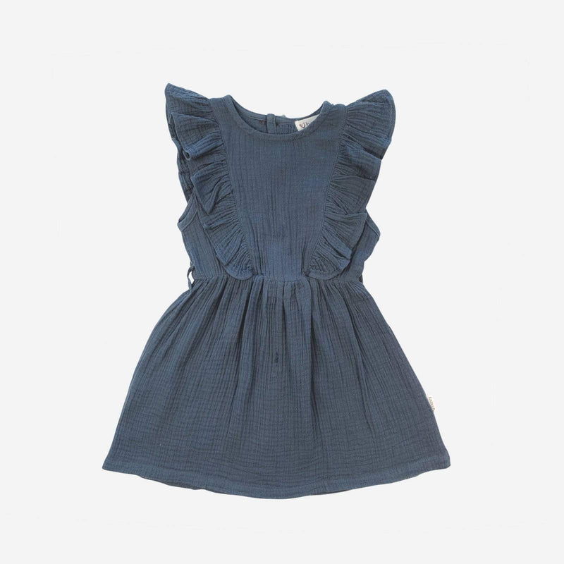 LOVE HENRY FLORENCE DRESS STEEL BLUE