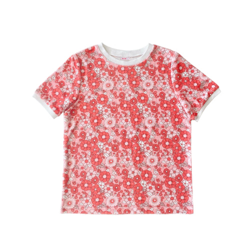 PLAY ETC FLORAL TERRY TEE