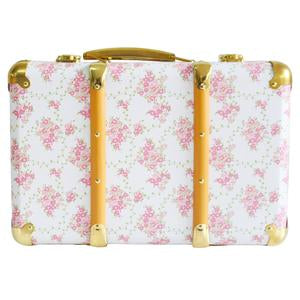 ALIMROSE MINI VINTAGE BRIEF CASE PINK FLORAL WREATH