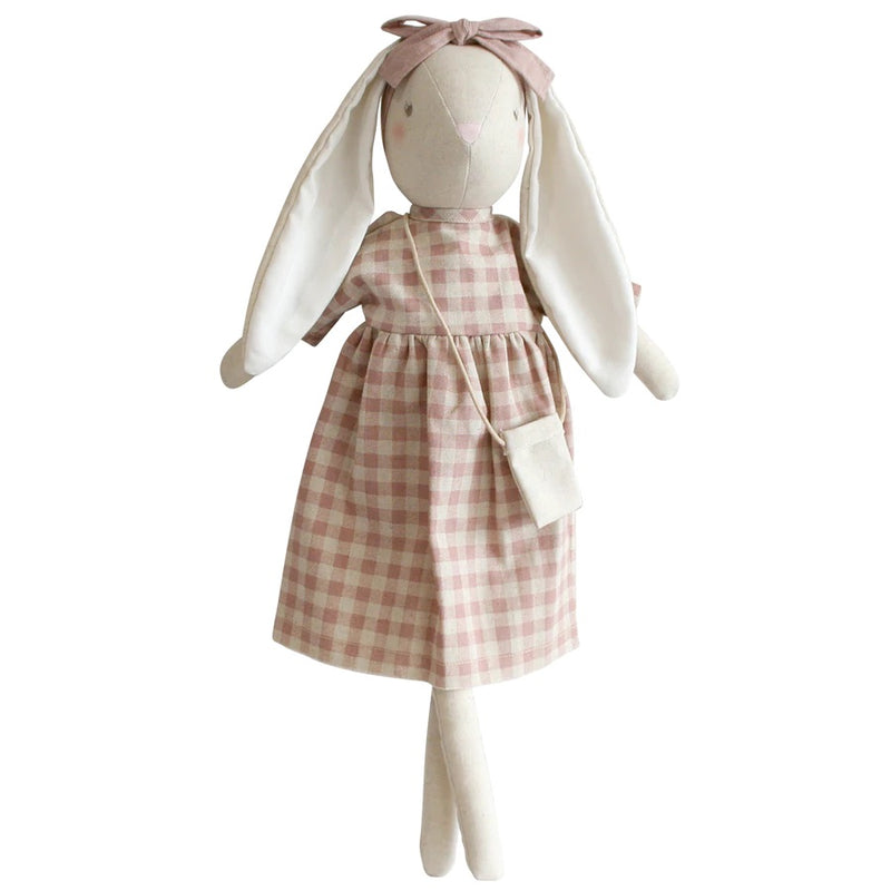 ALIMROSE 50CM SOFIA BUNNY ROSE CHECK