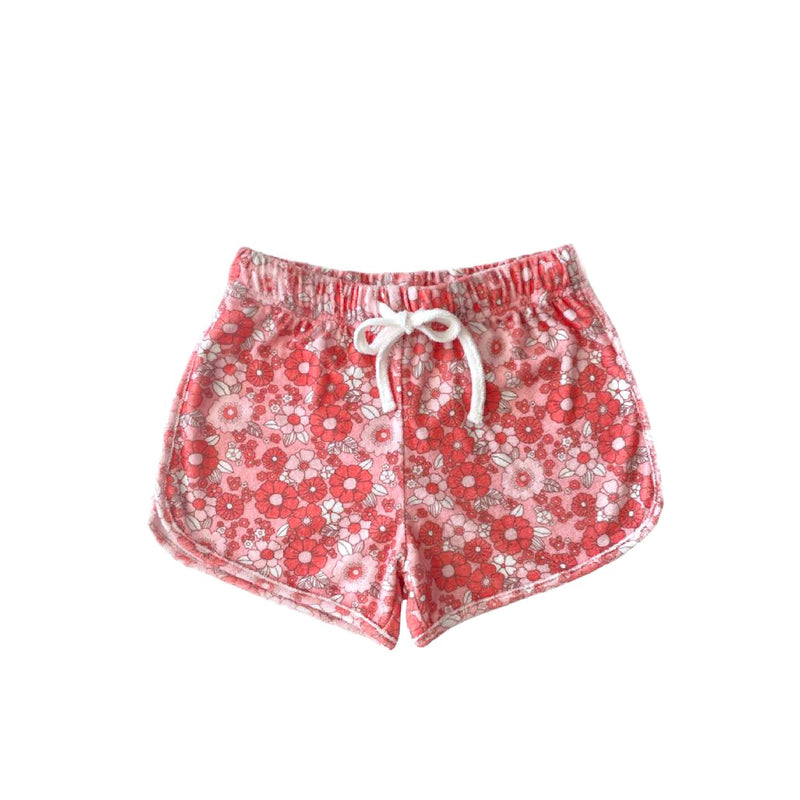 PLAY ETC TERRY SHORTIES FLORAL