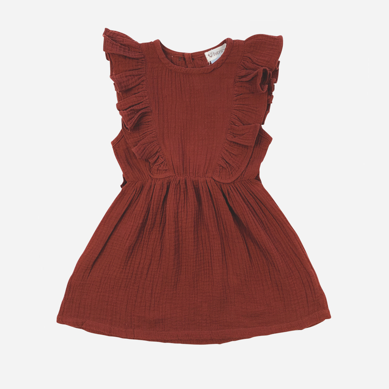 LOVE HENRY FLORENCE DRESS AUBURN RED