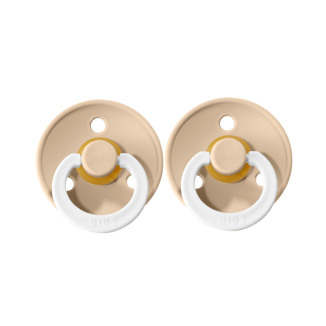 BIBS NIGHT GLOW DUMMY 2 PACK SIZE 1 (0-6MTH) VANILLA