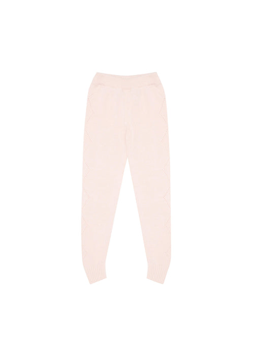 BELLA AND LACE KNITTED LEGGINGS - PINK ROSE
