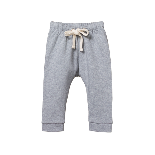 NATURE BABY DRAWSTRING PANT GREY MARLE