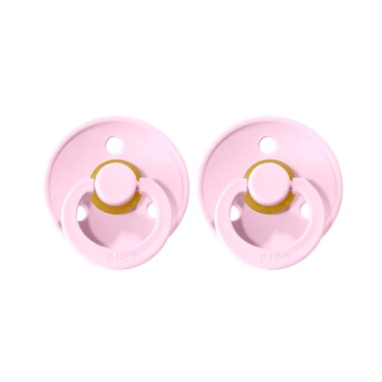 BIBS DUMMY 2 PACK SIZE 2 (6-18MTH) BABY PINK