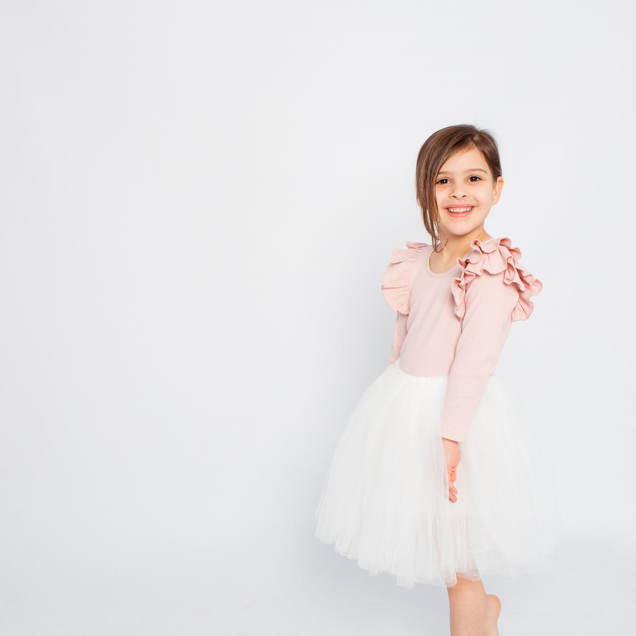 LITTLE HEARTS LUXE TUTU WHITE