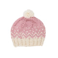 ACORN SNOWFLAKE BEANIE PINK/CREAM