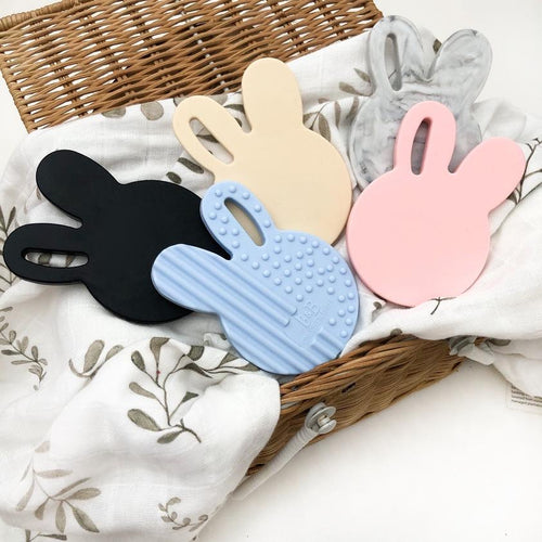 BUNNY TEETHING DISC BLACK