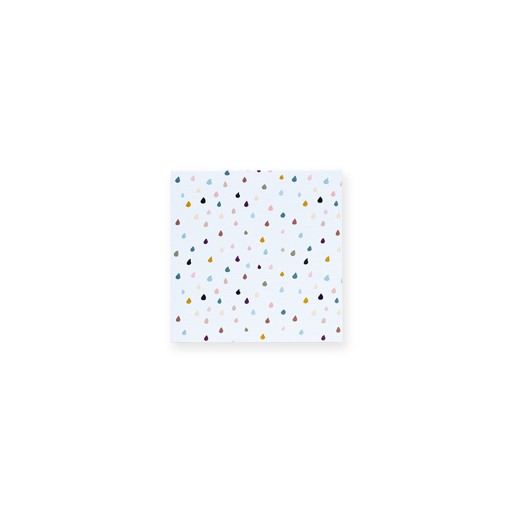 CARD SMALL -  DUSTY RAINDROPS