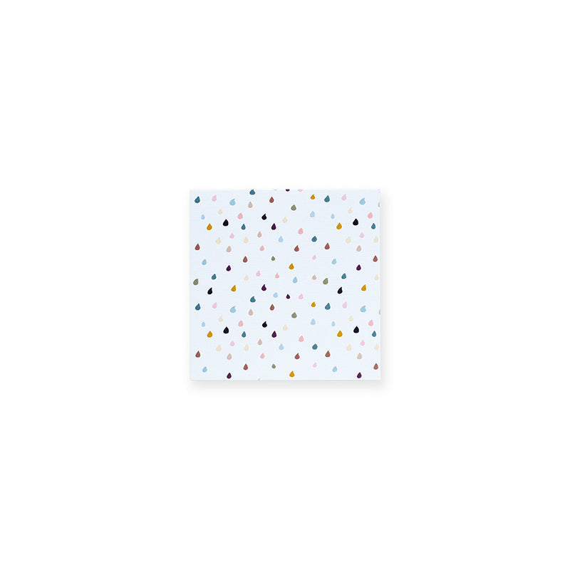 CARD SMALL -  DUSTY RAINDROPS