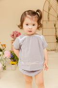ALEX & ANT BELLE TOP/BLOOMER SILVER