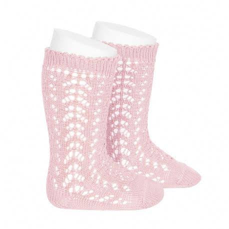 CONDOR FULL OPENWORK KNEE HIGH (500 ROSA)