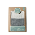 NATURE BABY 2 PACK DERBY BODYSUIT - GREY/CHARCOAL