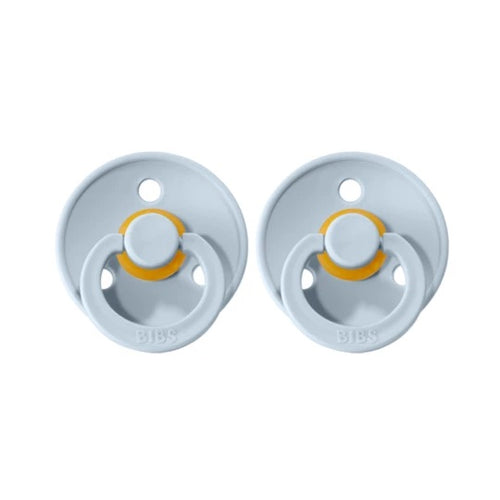 BIBS DUMMY 2 PACK SIZE 1 (0-6MTH) BABY BLUE