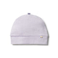 WILSON & FRENCHY ORG STRIPE BEANIE LAVENDER